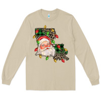 Mushroom Louisiana map christmas santa Long Sleeve Tee - FaDigitalArtStudio