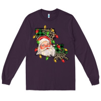 Plum Louisiana map christmas santa Long Sleeve Tee - FaDigitalArtStudio