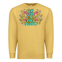 Antique Gold live life in full bloom Premium Sweatshirt - MaliasSmallBusiness