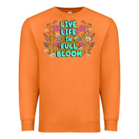 Carrot live life in full bloom Premium Sweatshirt - MaliasSmallBusiness