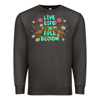 Smoke live life in full bloom Premium Sweatshirt - MaliasSmallBusiness