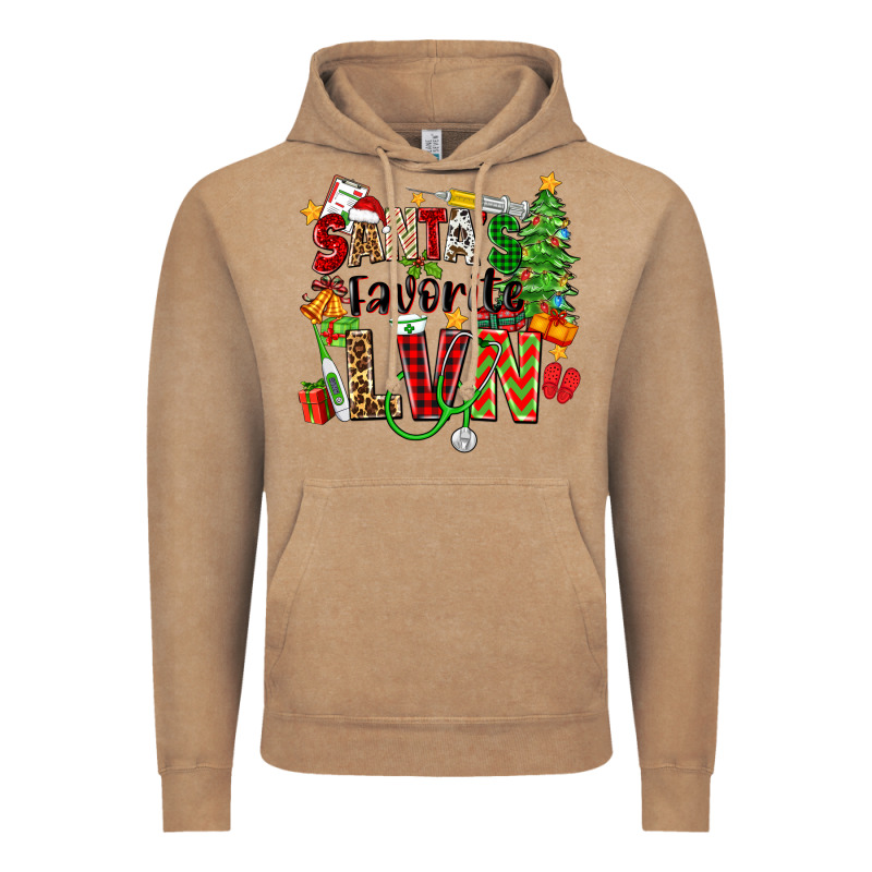 Santa's Favorite Lvn Vintage Hoodie by Zillion Design Studio | Teevron