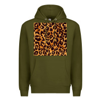 Army Green leopard seamless pattern bbs Premium Hoodie - BundleAndBundleShop
