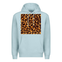 Blue Mist leopard seamless pattern bbs Premium Hoodie - BundleAndBundleShop