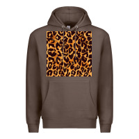 Coffee leopard seamless pattern bbs Premium Hoodie - BundleAndBundleShop