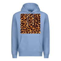 Colony Blue leopard seamless pattern bbs Premium Hoodie - BundleAndBundleShop