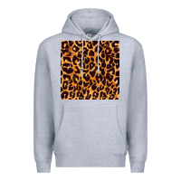 Heather Grey leopard seamless pattern bbs Premium Hoodie - BundleAndBundleShop