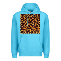 Ocean Blue leopard seamless pattern bbs Premium Hoodie - BundleAndBundleShop