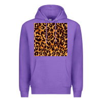 Purple leopard seamless pattern bbs Premium Hoodie - BundleAndBundleShop