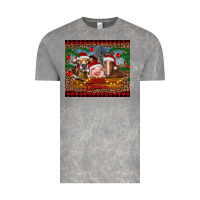 Cloud Rock merry christmas cow pig and horse Vintage Tee - RanaPortraitStore