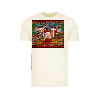 Merry Christmas Cow Pig And Horse Vintage Tee | Teevron