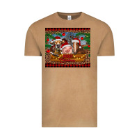 Vintage Camel merry christmas cow pig and horse Vintage Tee - RanaPortraitStore