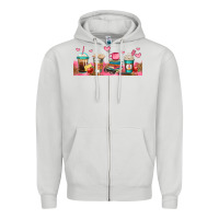 Dove Grey teacher fuel coffee cups Zipper Hoodie - Jasminsmagicworld