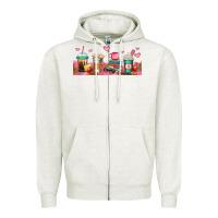 Oatmeal Heather teacher fuel coffee cups Zipper Hoodie - Jasminsmagicworld