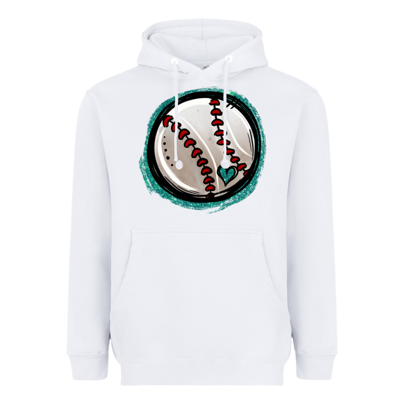 Glitter Baseball Heavyweight Hoodie by Jasminsmagicworld | Teevron