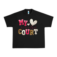 Black my heart is on that court volleyball Urban Heavy Tee - Zillion Design Studio