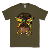 Army Green afro bun Classic Tee - HRA Design Shop