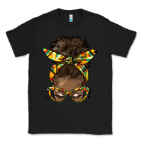 Black afro bun Classic Tee - HRA Design Shop
