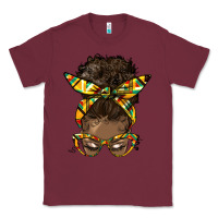 Burgundy afro bun Classic Tee - HRA Design Shop