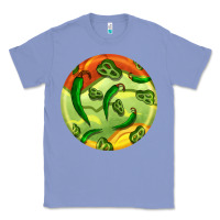 Colony Blue hispanic heritage month round earrings 1 Classic Tee - BundleAndBundleShop