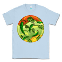 Dusty Blue hispanic heritage month round earrings 1 Classic Tee - BundleAndBundleShop
