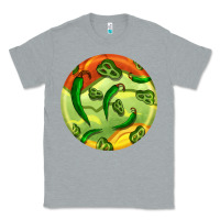 Heather Grey hispanic heritage month round earrings 1 Classic Tee - BundleAndBundleShop