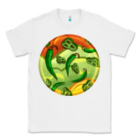 White hispanic heritage month round earrings 1 Classic Tee - BundleAndBundleShop