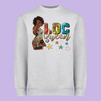 Heavyweight Sweatshirt afro woman loc queen