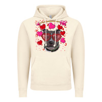 Vintage Artic Valentine's day  pitbull Vintage Hoodie - RanaPortraitStore
