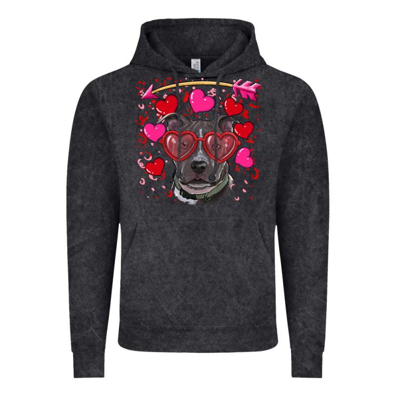 Valentine's Day  Pitbull Vintage Hoodie by RanaPortraitStore | Teevron