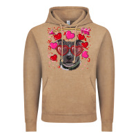 Vintage Coffee Valentine's day  pitbull Vintage Hoodie - RanaPortraitStore