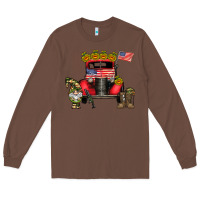 Chestnut america soldier truck Long Sleeve Tee - CowhideDigitalArt