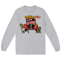 Moon Dust america soldier truck Long Sleeve Tee - CowhideDigitalArt