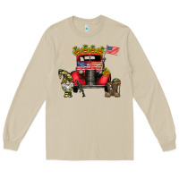 Mushroom america soldier truck Long Sleeve Tee - CowhideDigitalArt