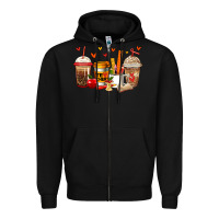 Black teacher coffee cups Zipper Hoodie - Jasminsmagicworld