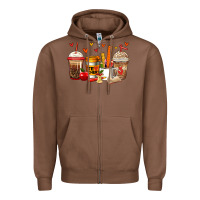 Chestnut teacher coffee cups Zipper Hoodie - Jasminsmagicworld