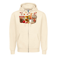 Sandshell teacher coffee cups Zipper Hoodie - Jasminsmagicworld