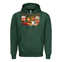 Sports Green teacher coffee cups Zipper Hoodie - Jasminsmagicworld