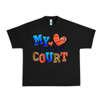 Black my heart is on that court basketball Urban Heavy Tee - Zillion Design Studio