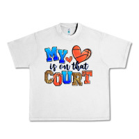 Lunar Rock my heart is on that court basketball Urban Heavy Tee - Zillion Design Studio