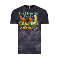 Cloud Black fires friends drinks camping crew Vintage Tee - Zillion Design Studio