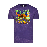 Cloud Purple fires friends drinks camping crew Vintage Tee - Zillion Design Studio