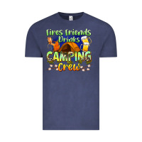 Vintage Denim fires friends drinks camping crew Vintage Tee - Zillion Design Studio