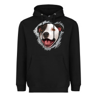 Black pittbull gray glitter Heavyweight Hoodie - Jasminsmagicworld