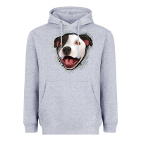 Heather Grey pittbull gray glitter Heavyweight Hoodie - Jasminsmagicworld
