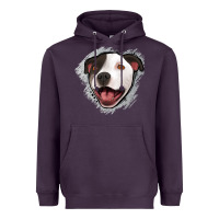 Plum pittbull gray glitter Heavyweight Hoodie - Jasminsmagicworld