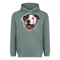 Sage pittbull gray glitter Heavyweight Hoodie - Jasminsmagicworld