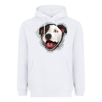 White pittbull gray glitter Heavyweight Hoodie - Jasminsmagicworld