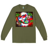 Army Green dominican republic  leopard Long Sleeve Tee - AdoDesignShop