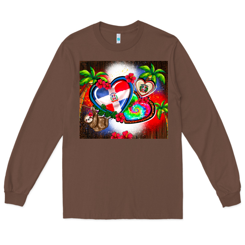 Dominican Republic  Leopard Long Sleeve Tee by AdoDesignShop | Teevron